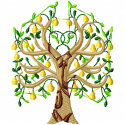 Trees Embroidery Design 2